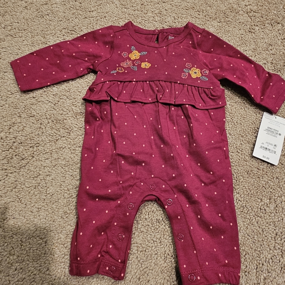 NWT Just One You Girls Bodysuit outfit.